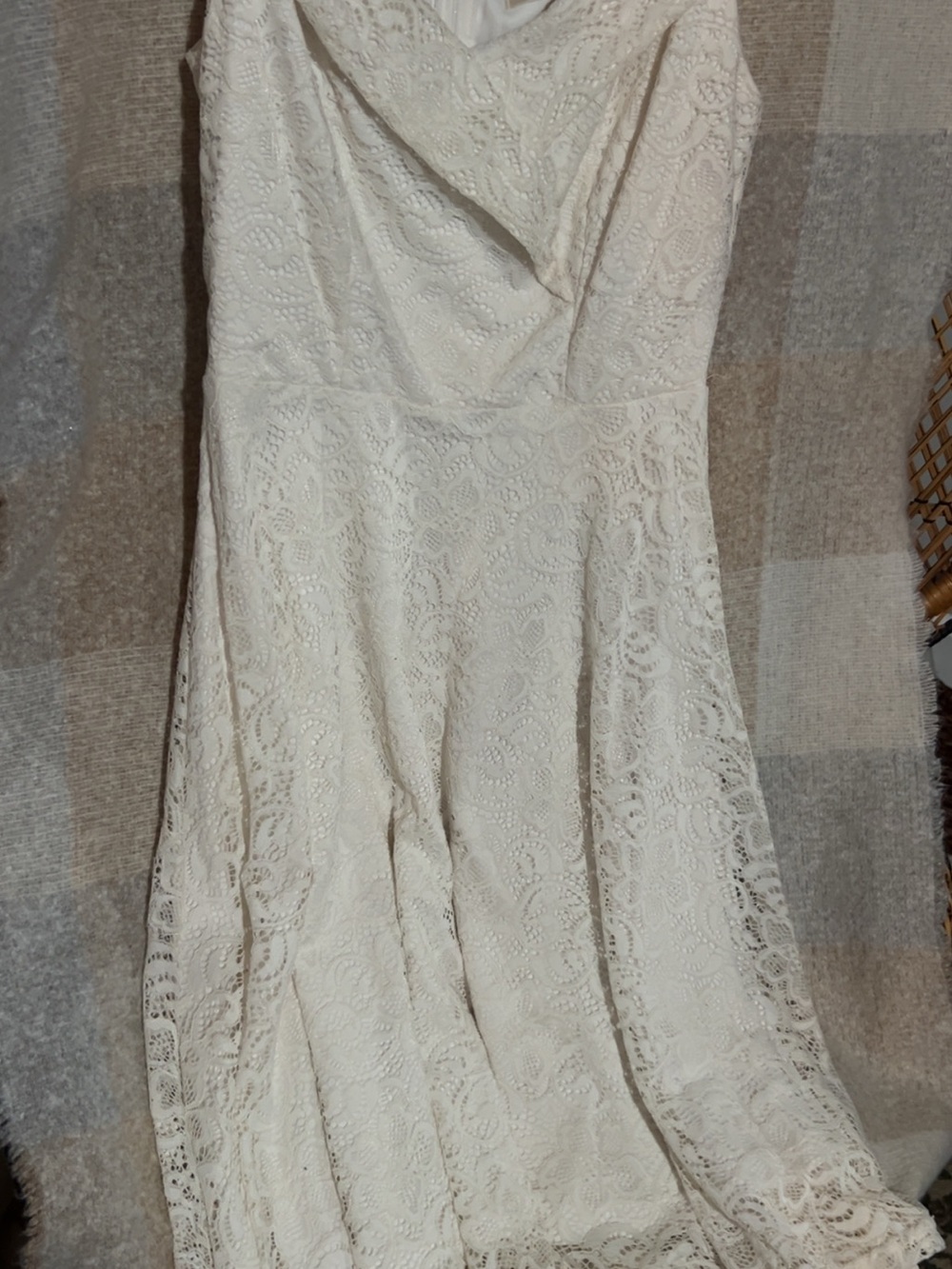 Ivory Lace Fit & Flare Wedding Dress